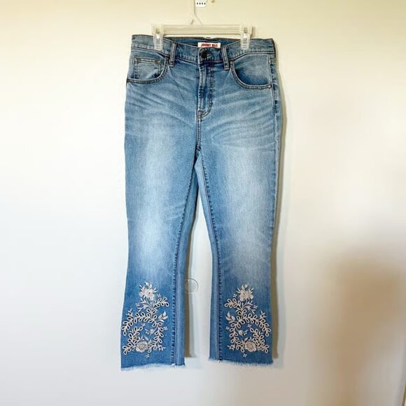 Johnny Was Jeans Cropped Baby Boot Embroidered - Picture 1 of 4